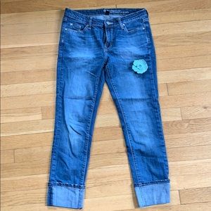 Gap Straight Cuffed Jeans- Size 4